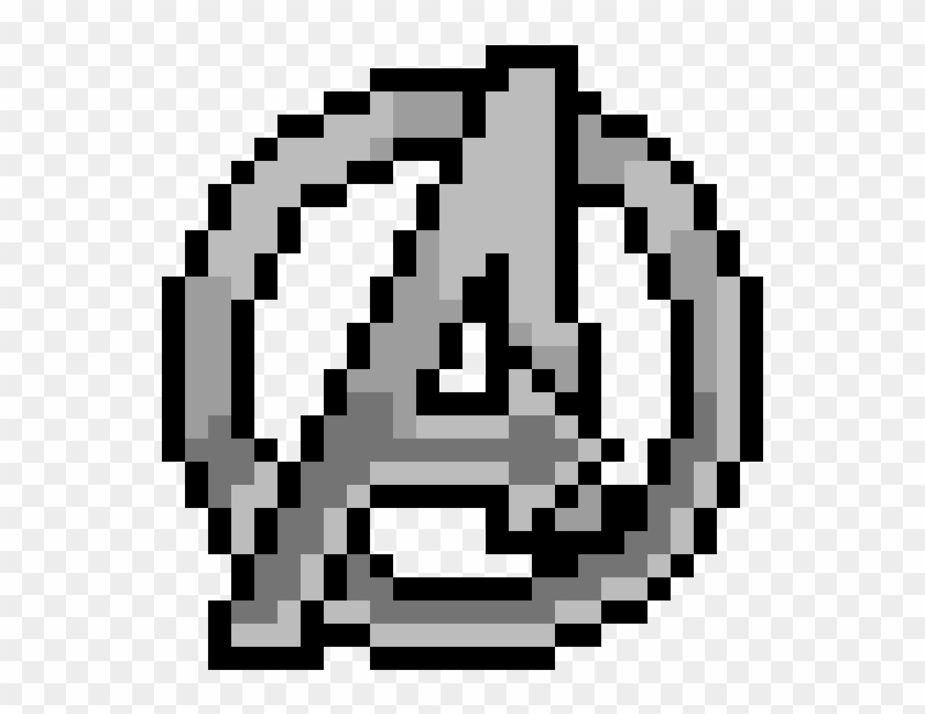 Avengers Logo - Minecraft Pixel Art Troll Face Clipart