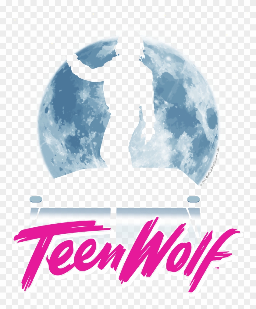 Teen Wolf Moonlight Surf Juniors Premium T-shirt , - Moon Clipart
