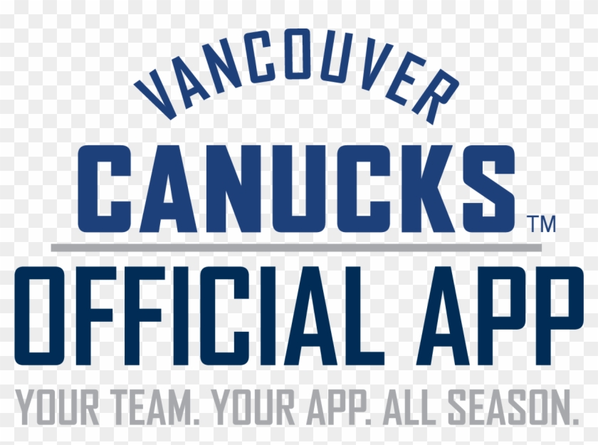 The New Official App Of Your Vancouver Canucks - Electric Blue Clipart #3396162