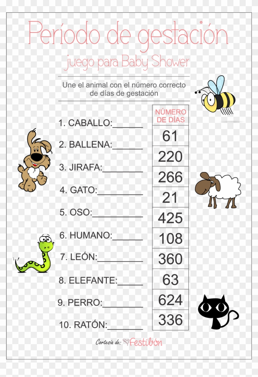 Shower Baby Juegos Mimica De Juegos De Baby Los Shower - Bee Clip Art - Png Download