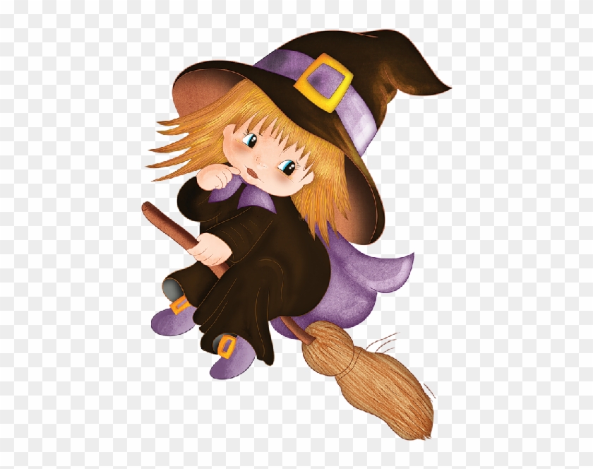 Halloween Clip Art Transparent Background - Imagenes De Brujitas Animadas - Png Download #3396999