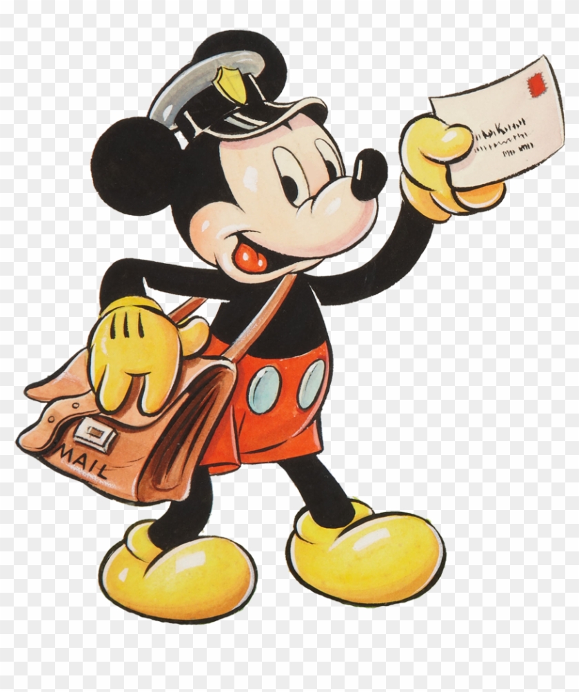 Fox Clipart Images Black And White - Mickey Mouse Mail Man - Png Download #3397414