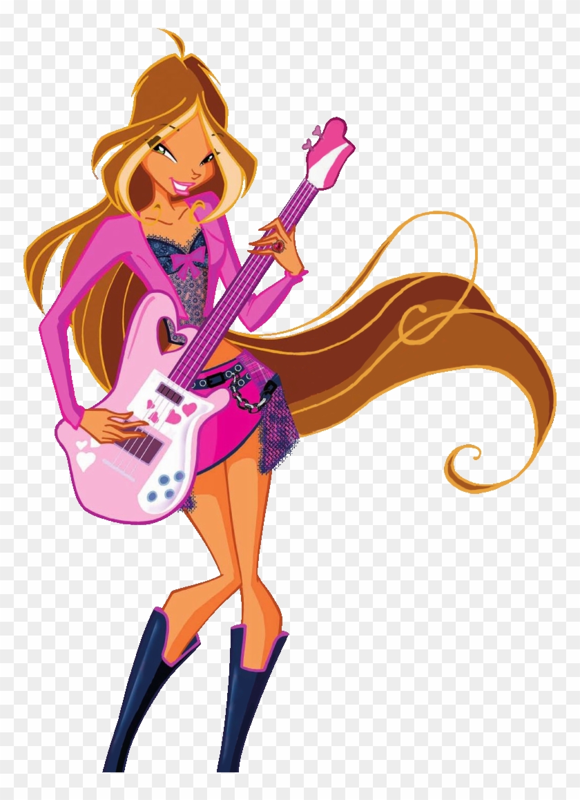 Flora 4 Concert Stock Art - Winx Club Season 4 Flora Clipart