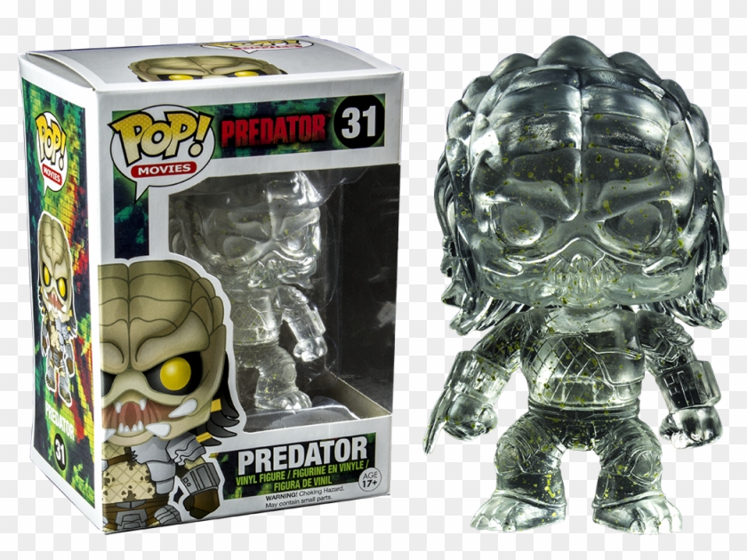 Cloaked Predator With Green Alien Blood Splatter Pop - Funko Pop Predator Clear Clipart