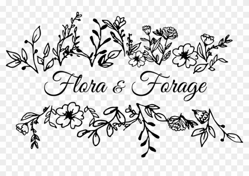 Flora & Forage - Calligraphy Clipart #3397858