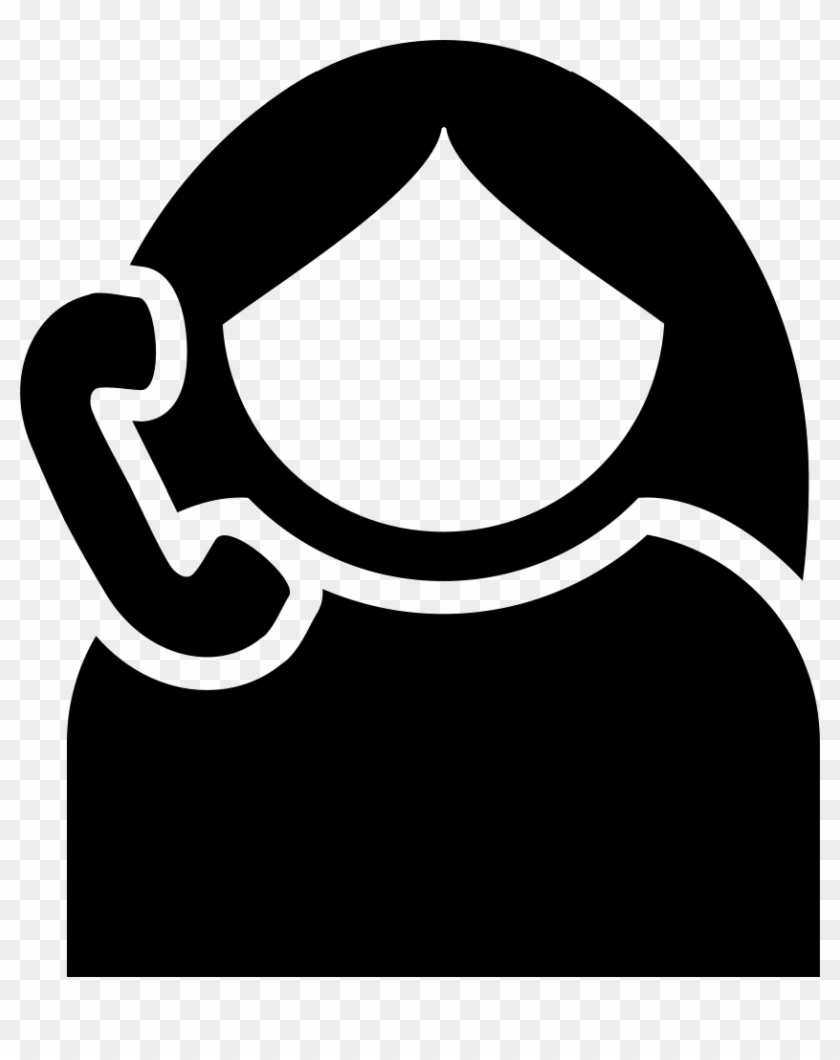 Girl On Phone Comments - Talking On Phone Icon Clipart #3398674