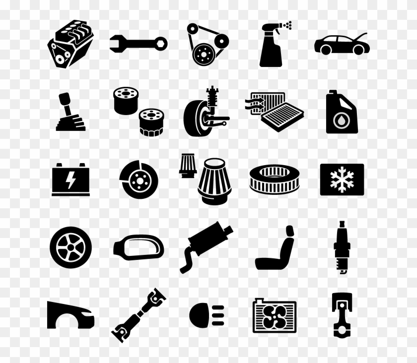 Car Accessories Icon Png , Png Download - Parts And Accessories Icon Clipart #3399099