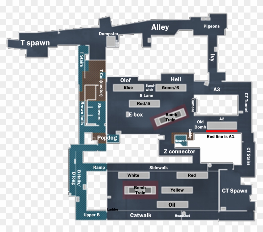 Tips & Guidescouldn't Find An Updated Map Of Train - De_train Clipart #3399132