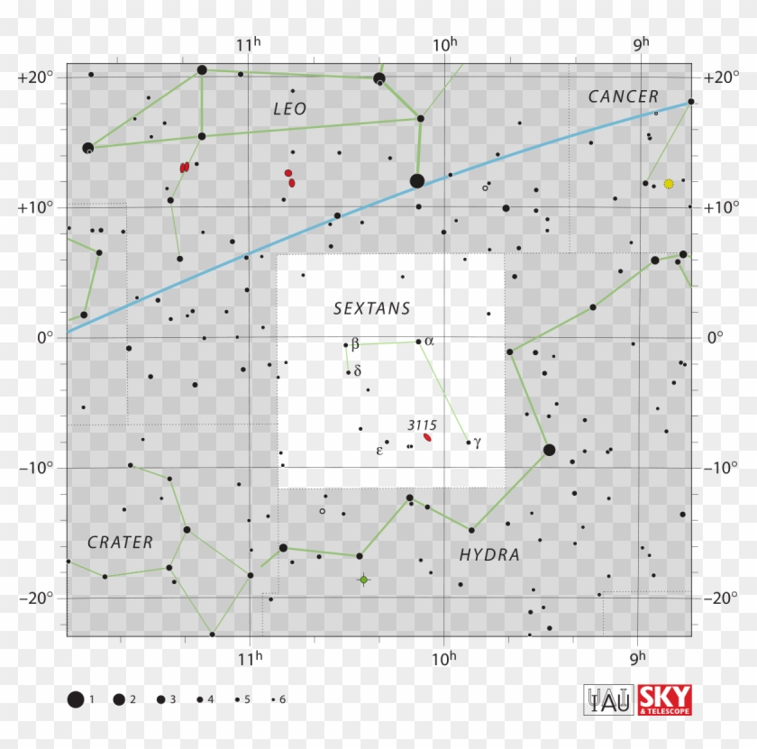 Messier 51 Location Clipart