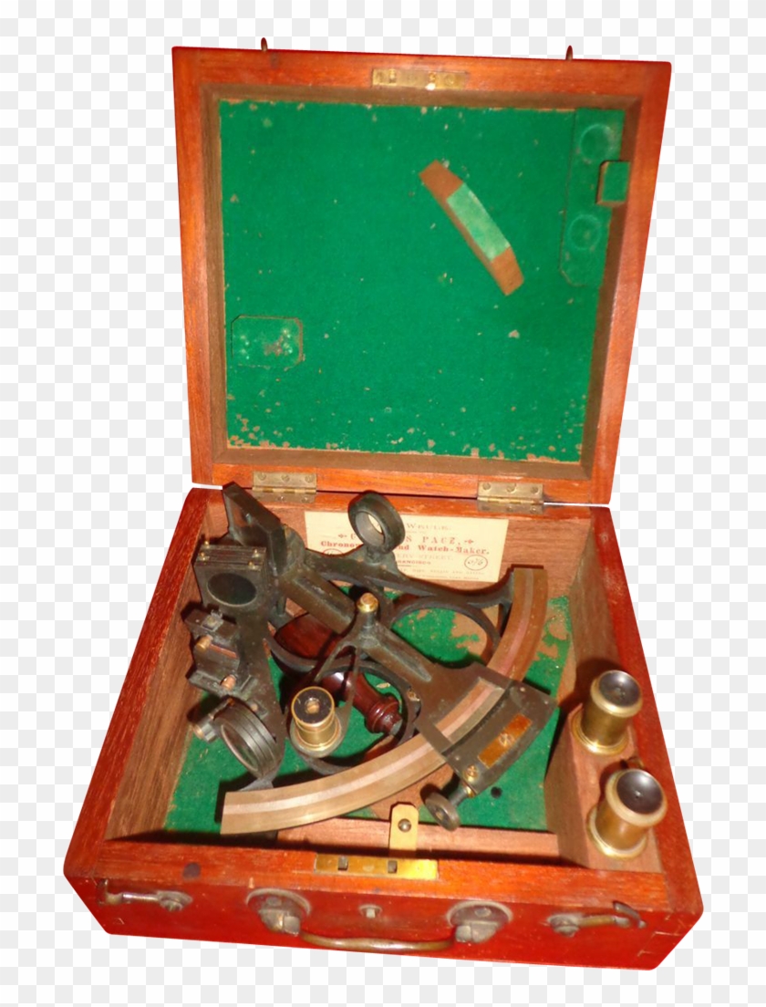 1890s Sextant Nautical Navigation Liverpool Maker San - Wood Clipart #3399284