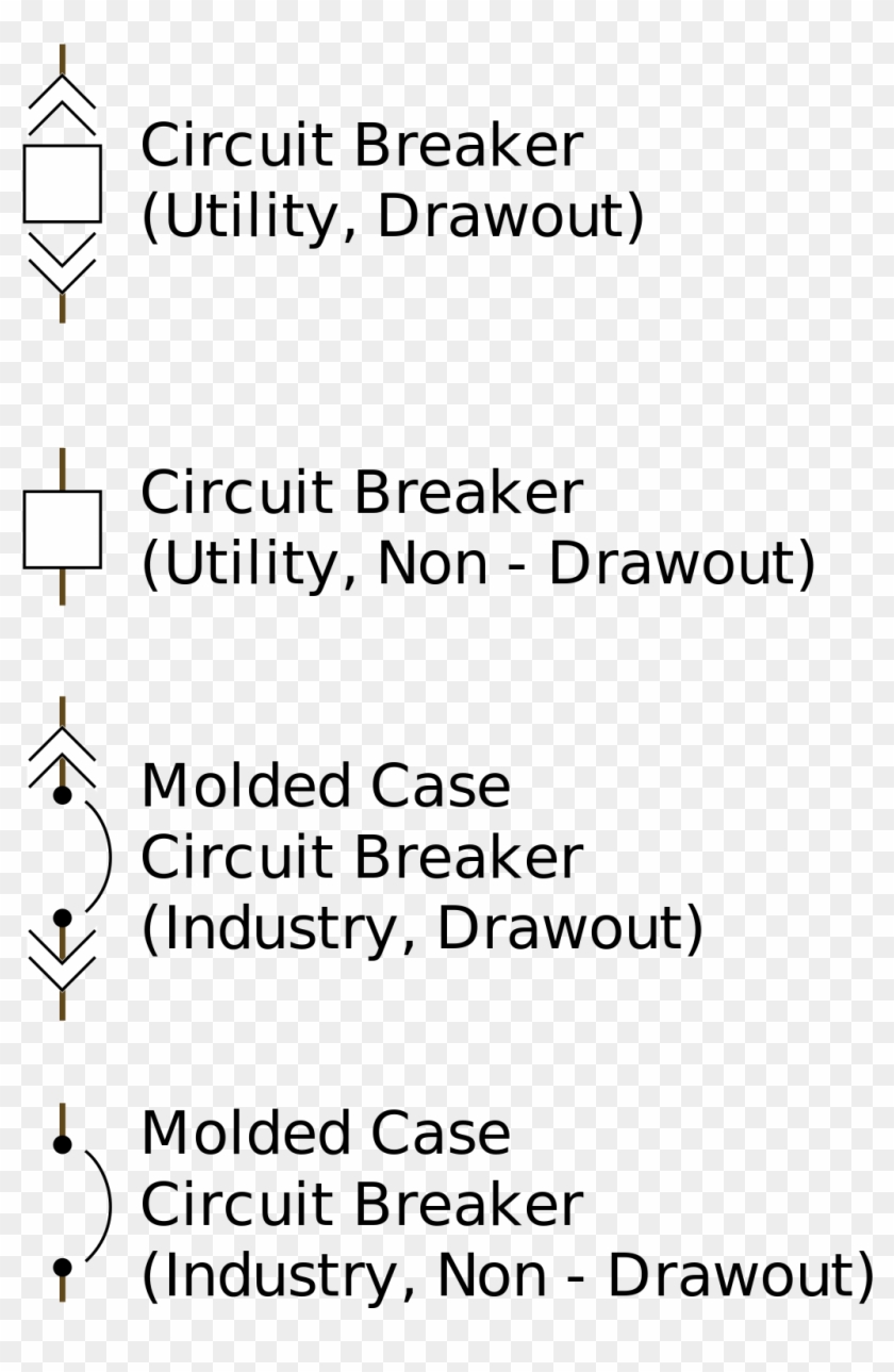 Draw Out Circuit Breaker Symbol Clipart