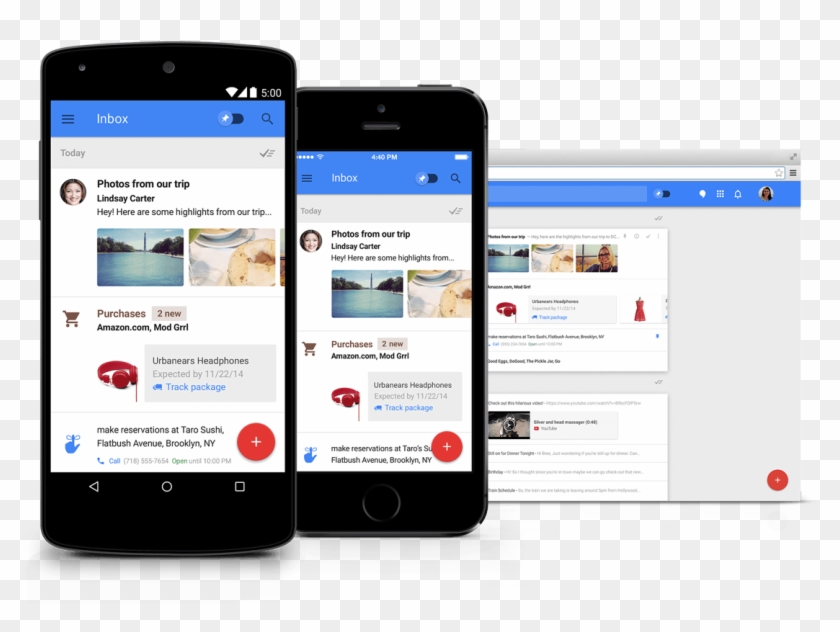 Inbox By Gmail Smart Reply - Gmail Inbox App Clipart