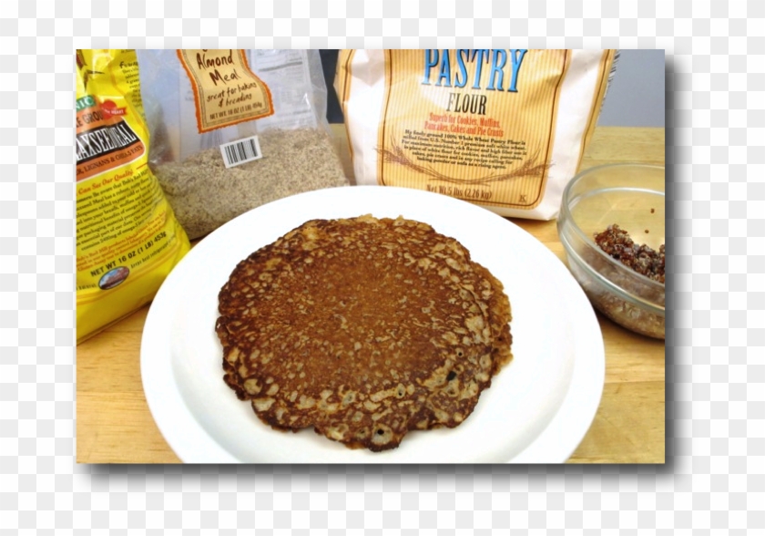 Almond Quinoa Flaxseed Pancakes - Flatbread Clipart #340202