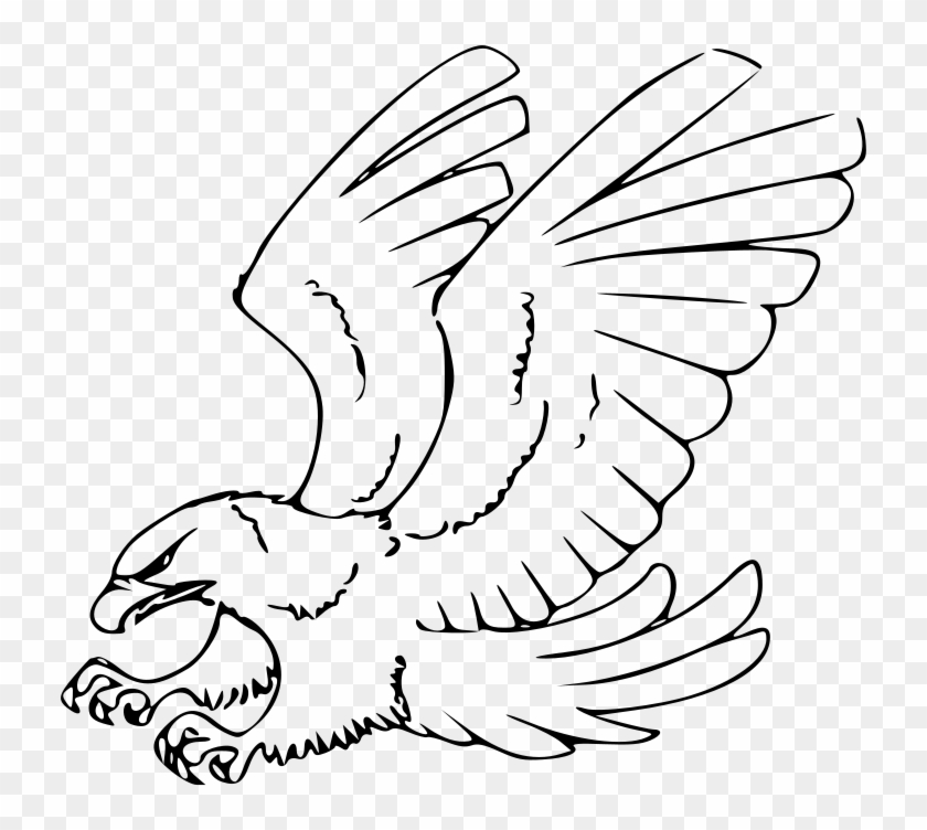Easy Drawing At Getdrawings Com Free For - Drawings Of A Hawk Clipart #340242