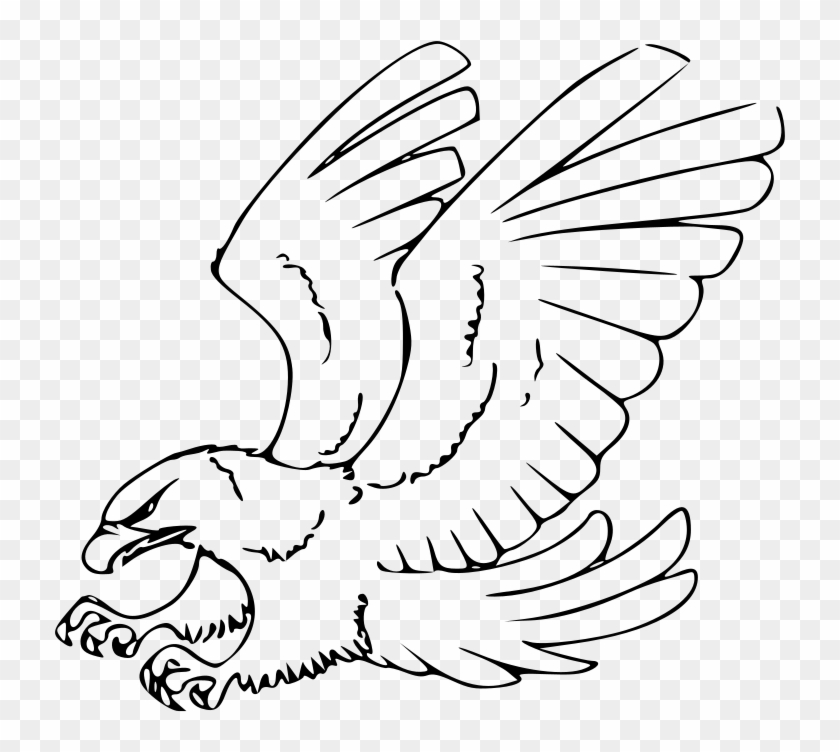 Easy Drawing At Getdrawings Com Free For - Drawings Of A Hawk Clipart