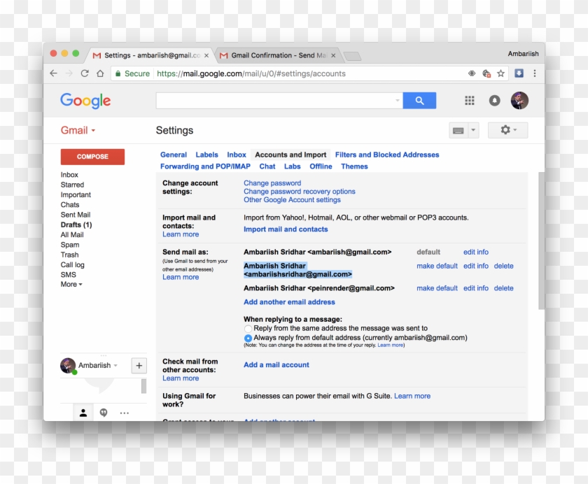 Add Multiple Aliases In Gmail - Geary Mail Elementary Os Clipart