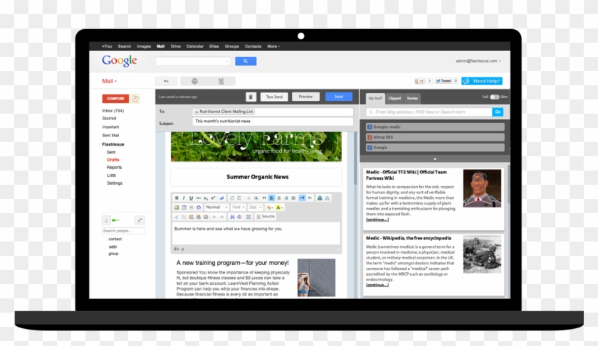 Design Amazing Emails With Our Drag And Drop Editor - Email Marketing Examples Gmail Clipart
