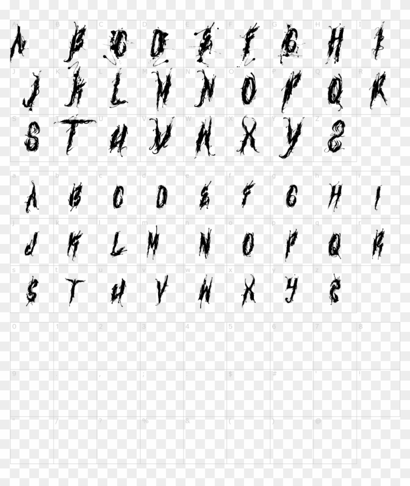 Venom Font Clipart #340826