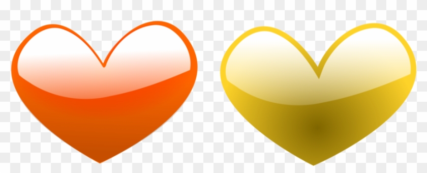 Yellow Orange Green Heart Color - Orange And Yellow Heart Clipart #341023