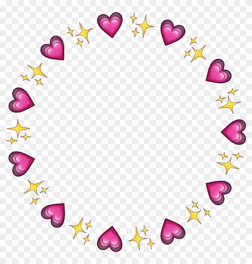 Circle Frame Circleframe Hearts Sparkles Emojis Icon Clipart #341393