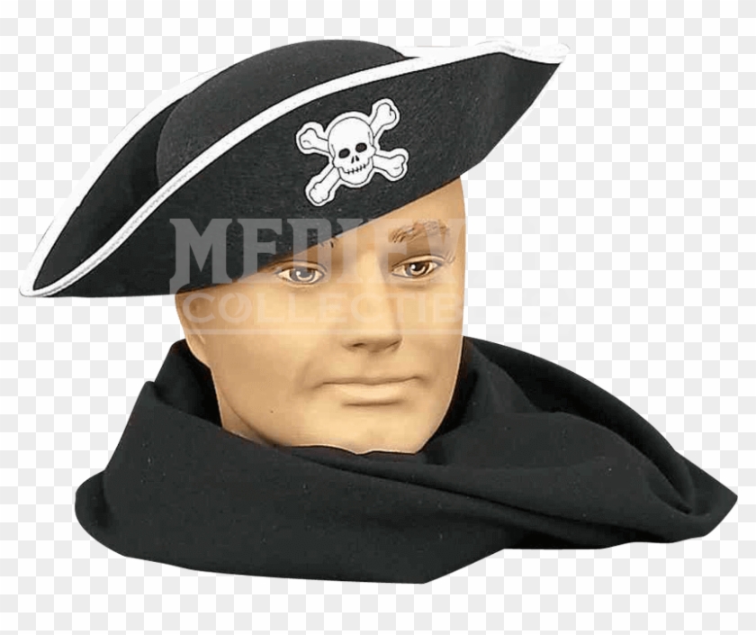 Simple Pirate Hat - Costume Hat Clipart #341584