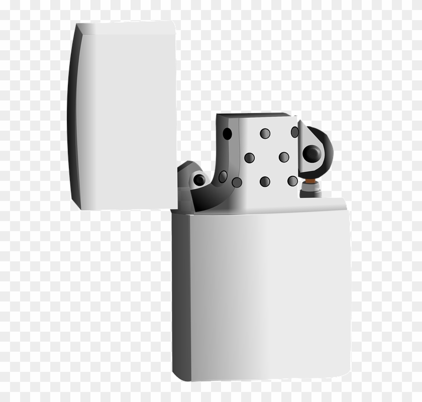 Lighter, Fire, Smoking, Cigarette, Metal - Lighter For Png Clipart