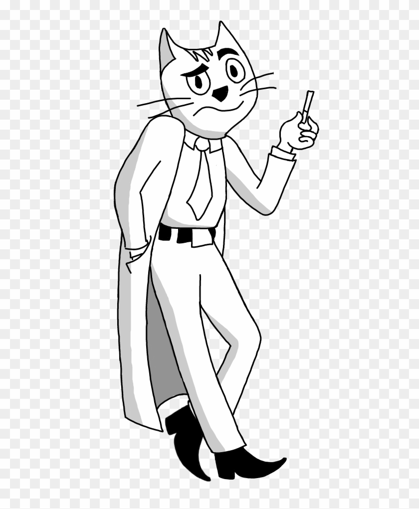 Collection Of Free Smoking Download On Ubisafe - Cat Smoking Drawing Clipart