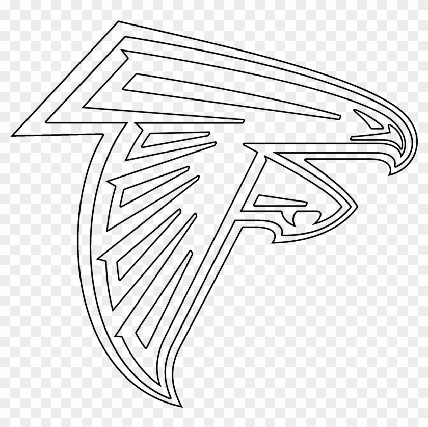 Atlanta Falcons Logo Coloring Page Clipart