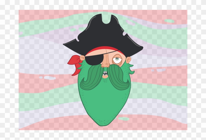 Pirate Black Hat - Cartoon Clipart