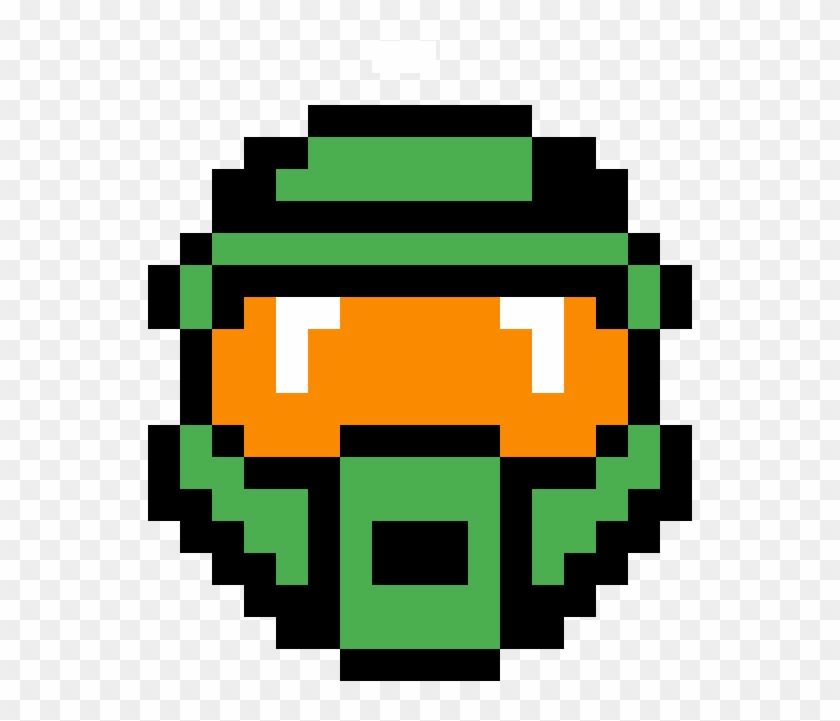 Master Chief - Master Chief Helmet Pixel Art Clipart