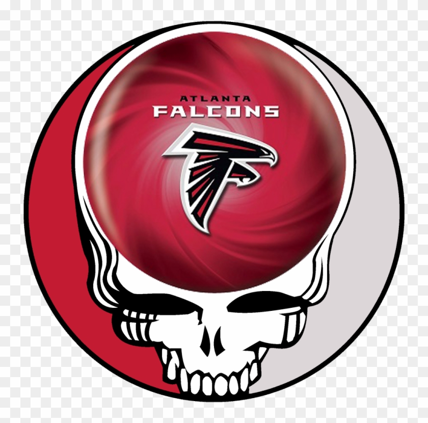 Atlanta Falcons Skull Logo Iron On Stickers Heat Transfer - Atlanta Falcons Clipart #342132