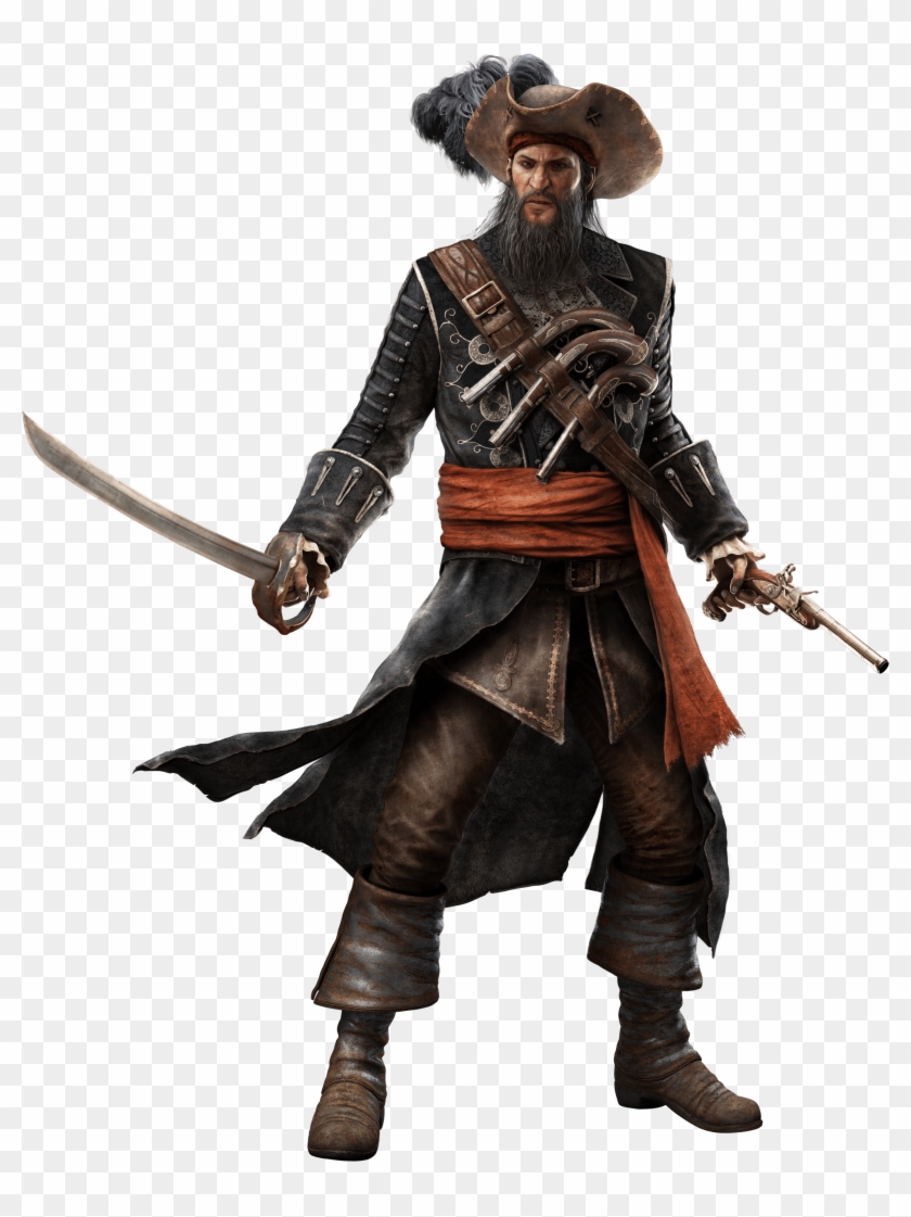 Pirate Png Picture - Edward Teach Assassin's Creed Clipart #342303