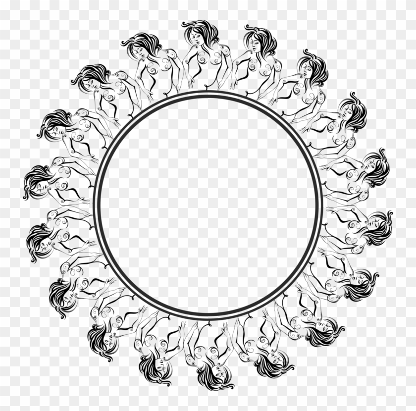Picture Frames Abstract Art Line Art Child Abstract - Circle Clipart