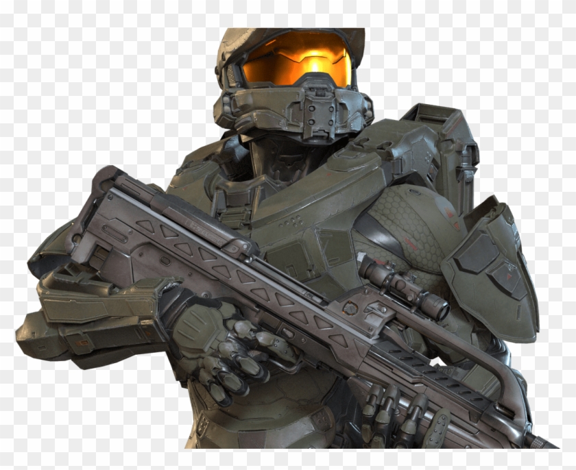 John 117, The Master Chief [render] - Shoot Rifle Clipart