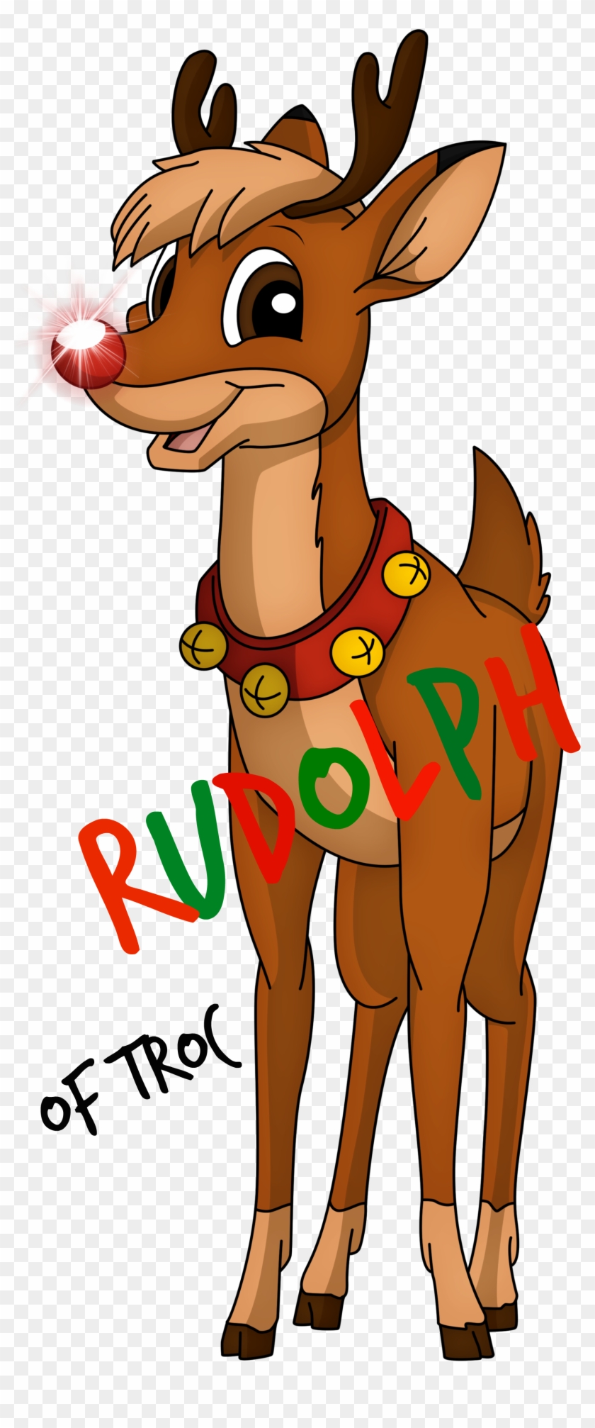 Clip Stock Image Rudolph The Red Nosed By Xxsteefylovexx - Rudolph The Red Nosed Reindeer Png Transparent Png #342742