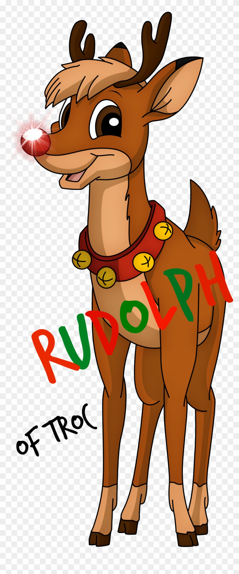 Clip Stock Image Rudolph The Red Nosed By Xxsteefylovexx - Rudolph The Red Nosed Reindeer Png Transparent Png