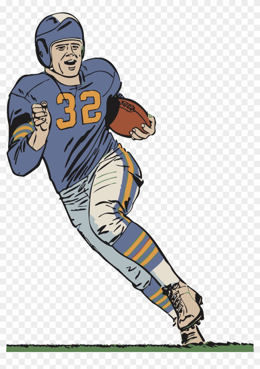 Free Big Image Png - Clip Art Football Player Transparent #343073