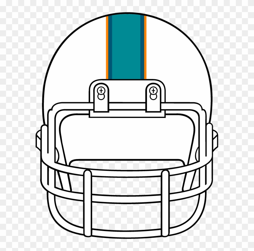 Football Helmet Clip Art Free Clipart Image - Football Helmet Drawing Front View - Png Download #343094