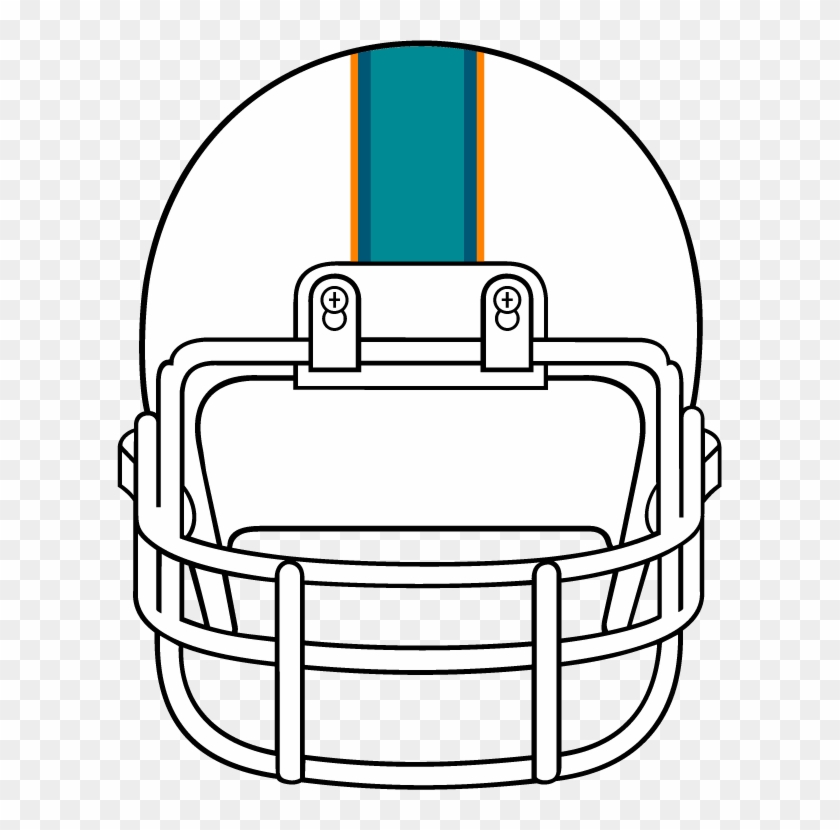 Football Helmet Clip Art Free Clipart Image - Football Helmet Drawing Front View - Png Download