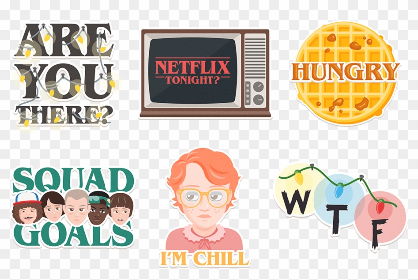 Google Allo Ganha Pacote De Stickers De Stranger Things - Stranger Things Stickers Telegram Clipart