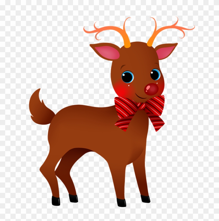 Cute Reindeer Clipart Christmas Reindeer Clipart 6 - Transparent Reindeer Clipart - Png Download #343247