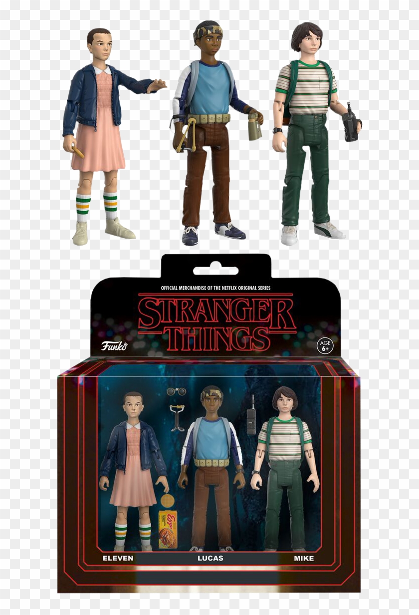 Eleven, Lucas & Mike Action Figure 3-pack - Stranger Things Action Figures Clipart #343588