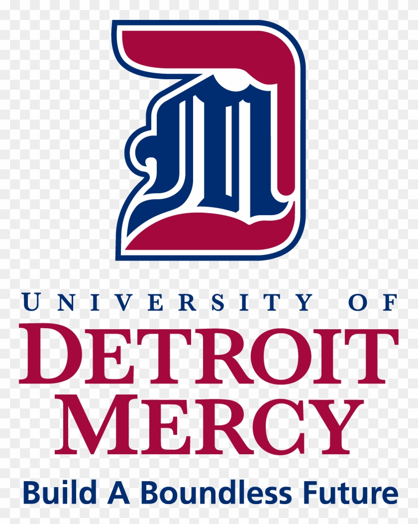Detroit Mercy Logo And Brandline - University Of Detroit Mercy New Logo Clipart #343654