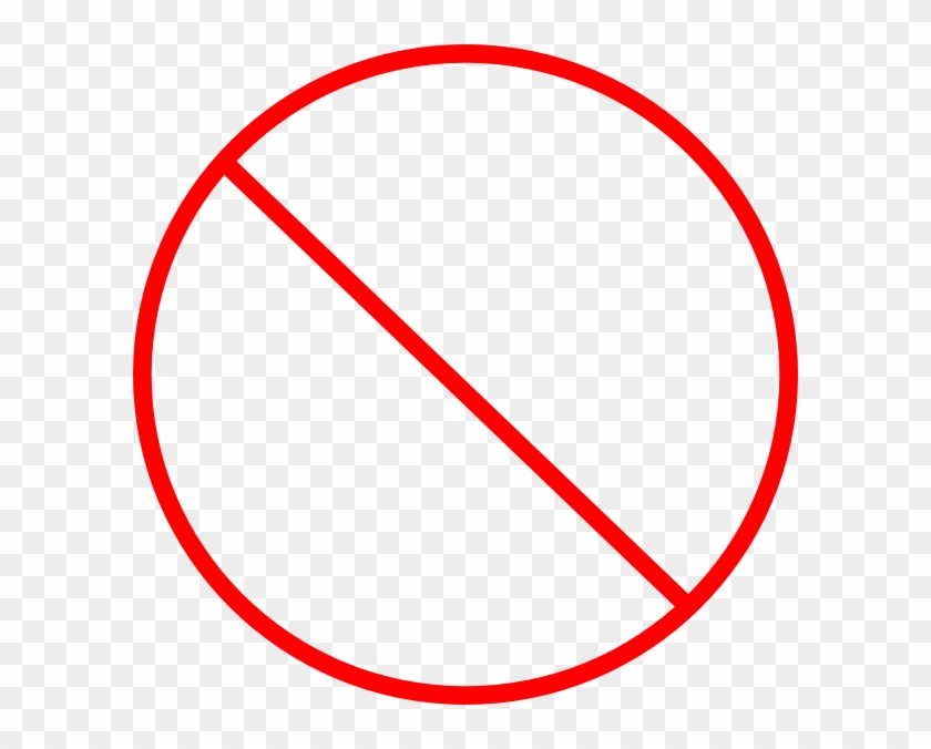 No Sign Transparent Png - Crossed Out Circle Transparent Clipart #344285