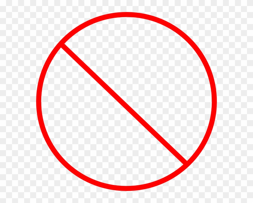 No Sign Transparent Png - Crossed Out Circle Transparent Clipart