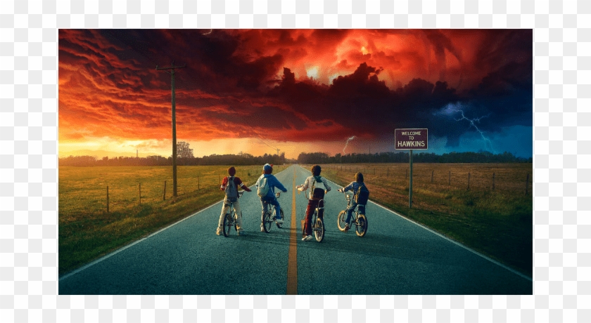 Ready For The Upside Down Stranger Things 2 On Netflix Stranger Things Netflix Poster Clipart 344344 Pikpng