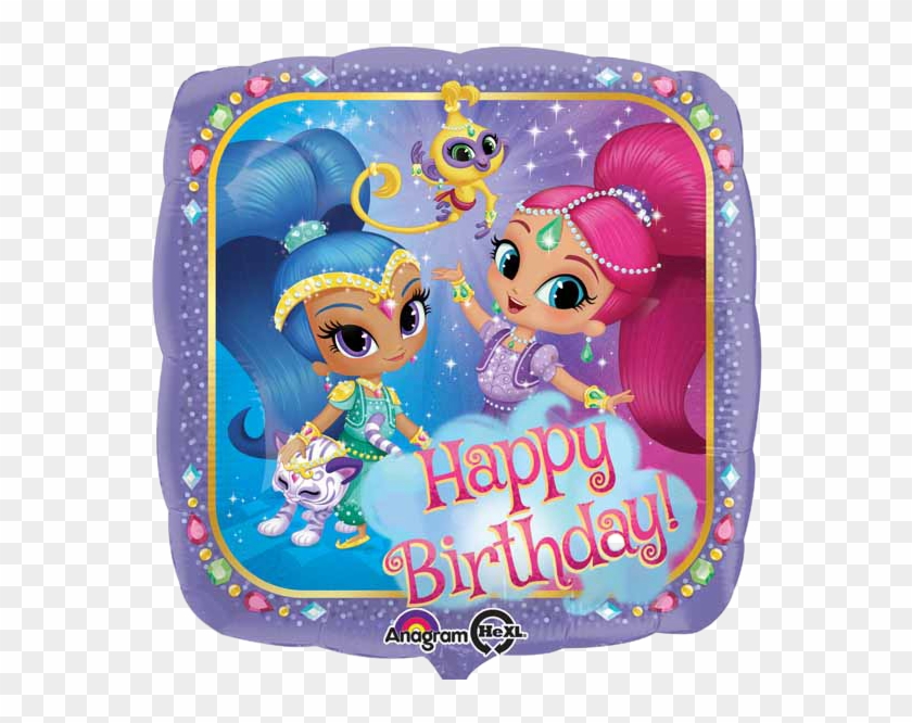 Shimmer And Shine Large Bday Foil Balloon - Shimmer N Shine Balloon Clipart #344346