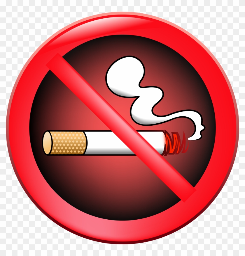 No Smoking Prohibition Sign Png Clipart - Clip Art Transparent Png #344412