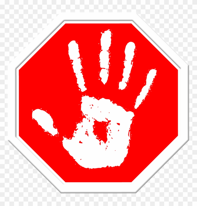 Stop, Hand, Finger, Containing, Off - Elder Scrolls Stop Clipart