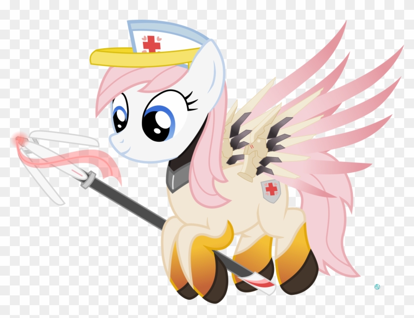 Arifproject, Flying, Mercy, Nurse Redheart, Overwatch, - Nurse Redheart Mercy Clipart #344675